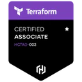 Certified Terraform Associate (003) badge